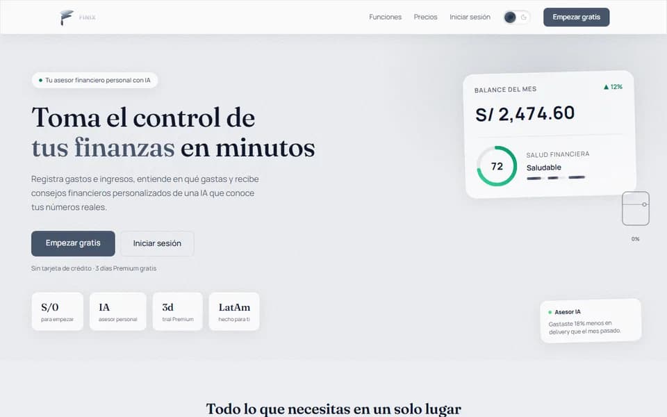 Vista previa de Finix